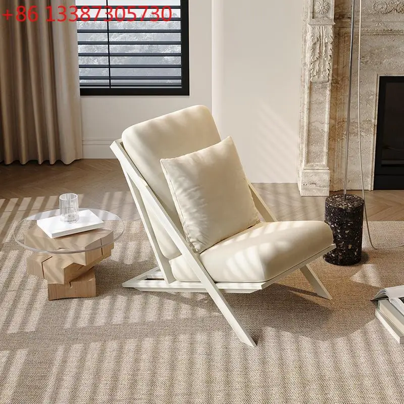 

Medieval wabi-sabi wind cream wind leisure chair single sofa chair