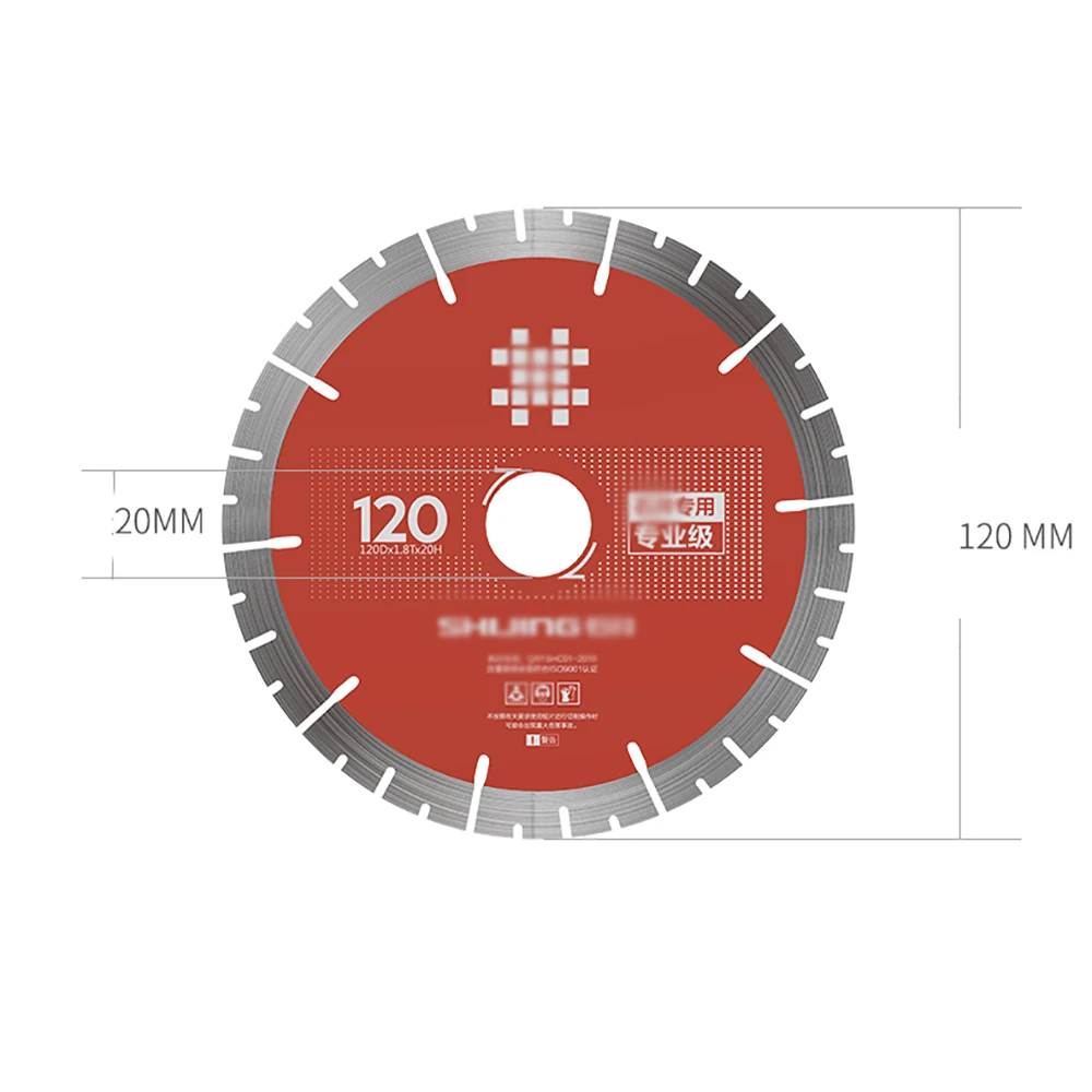 Imagem -04 - Tile Cutting Saw Blades para Shijing Máquina de Corte de Mármore Angle Grinder Emery Original Saw 120dx1.8tx20h 106 mm 120 mm Pcs