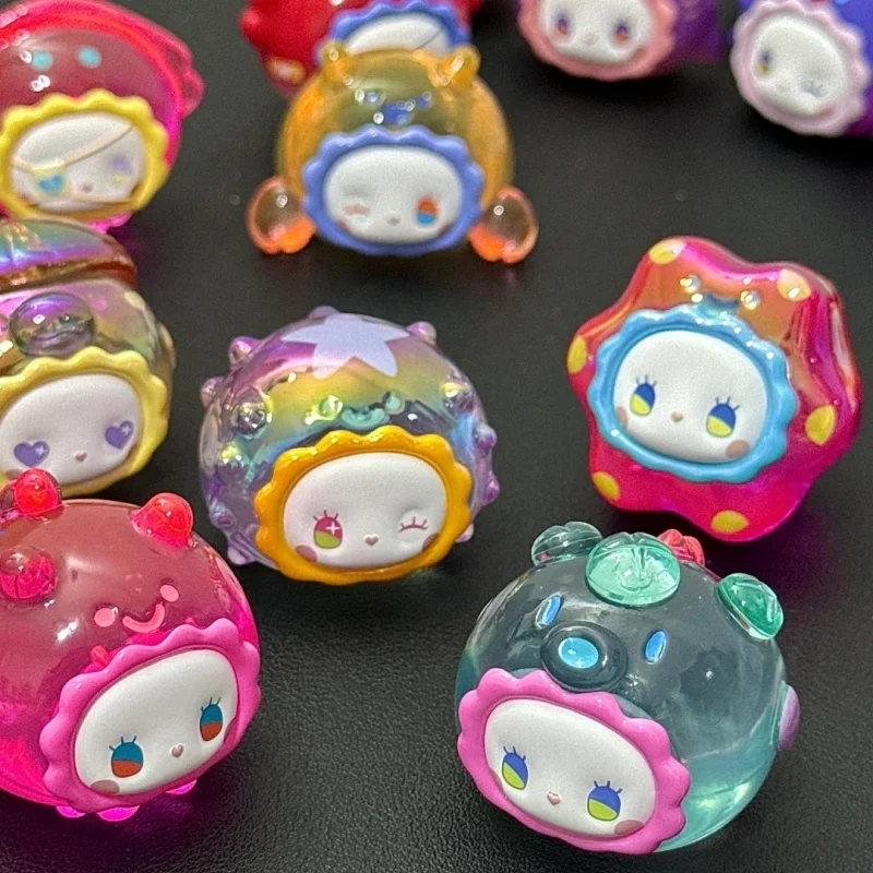 New Emma Secret Forest Series New Blind Box Desktop Decor Toys Gift Ocean Bubble Cute Granules Animal Ornament Grain Mystery Box