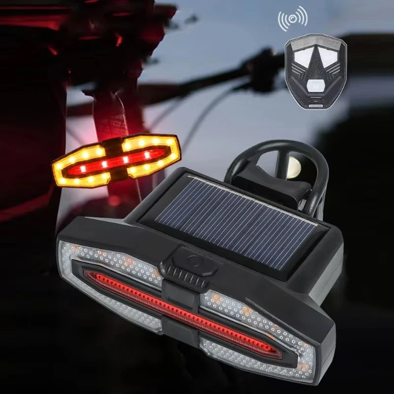 

Bike Tail Light Intelligent Brake Sensor Bicycle Rear Light Wireless Remote Control Cycling Light USB Charging Bike Warning Lamp