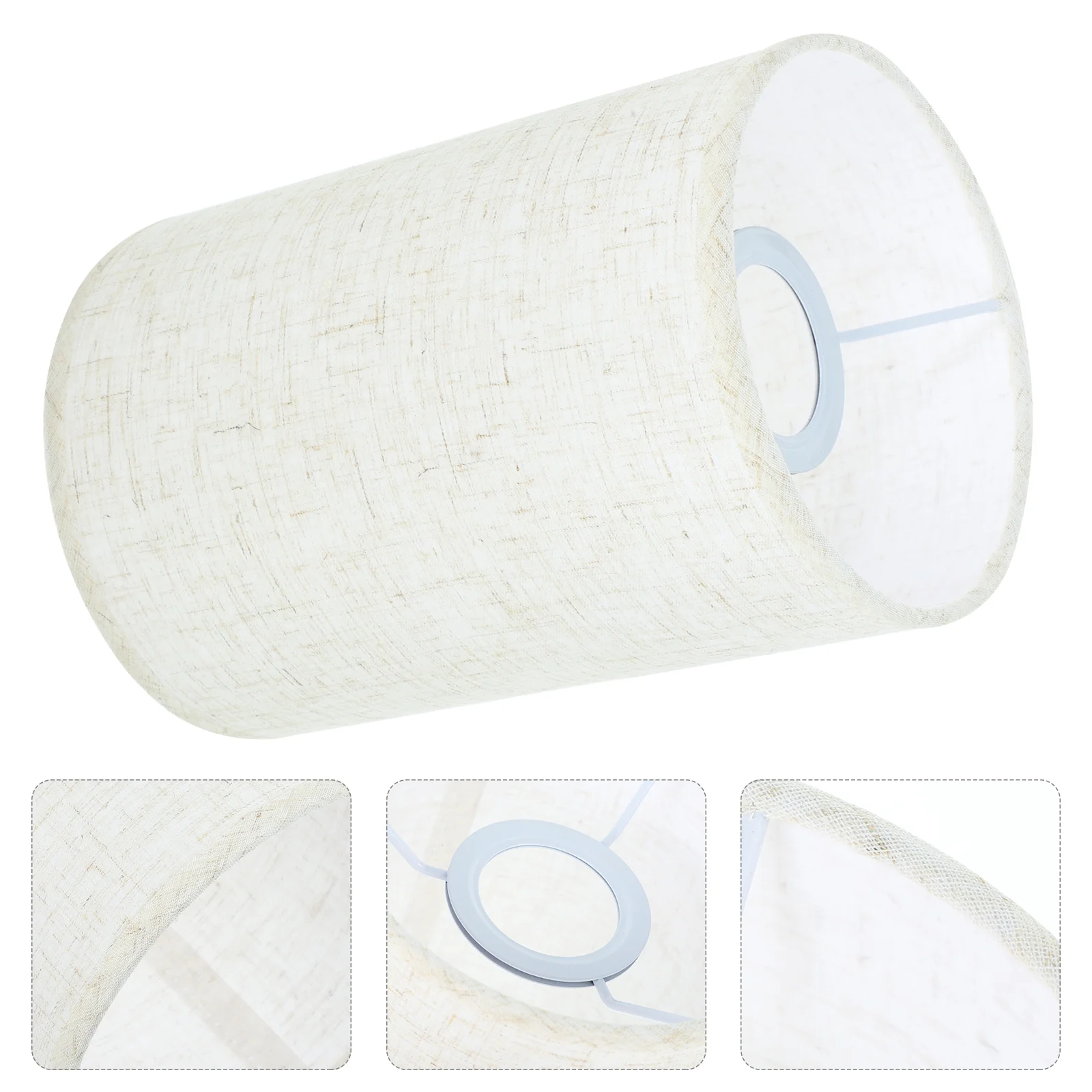 

Table Lamp Linen Lampshade Retro Decor Desk Cover Lampshades for White Ceiling Pendant Lights
