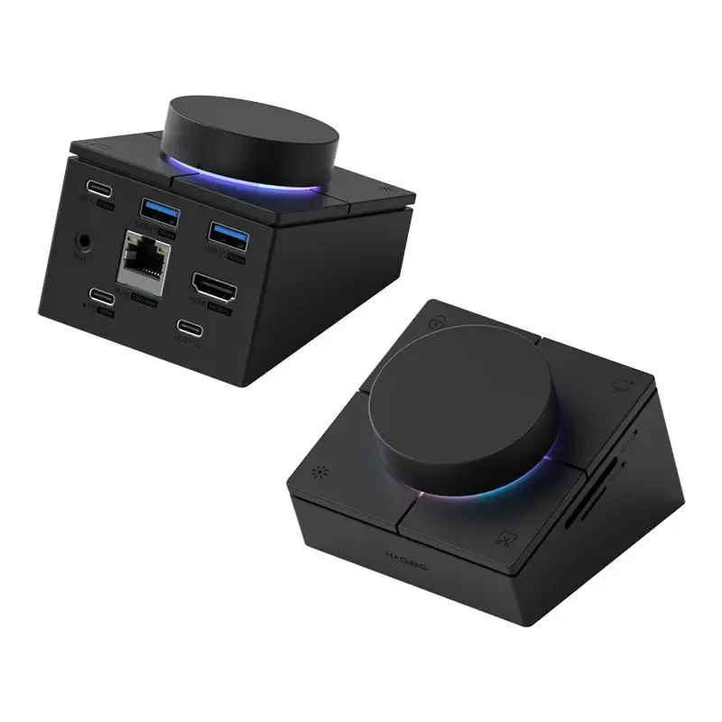 Knob docking station typec expansion USB desktop volume adjustment, computer controller shortcut mac
