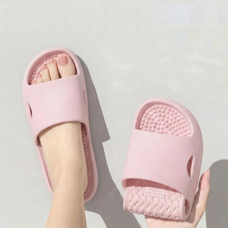 Foldable Home Slippers Hotel Travel Portable Slides Non-Slip Bathing House Guest Use Men Women Unisex Flat Shoes Salon Homestay