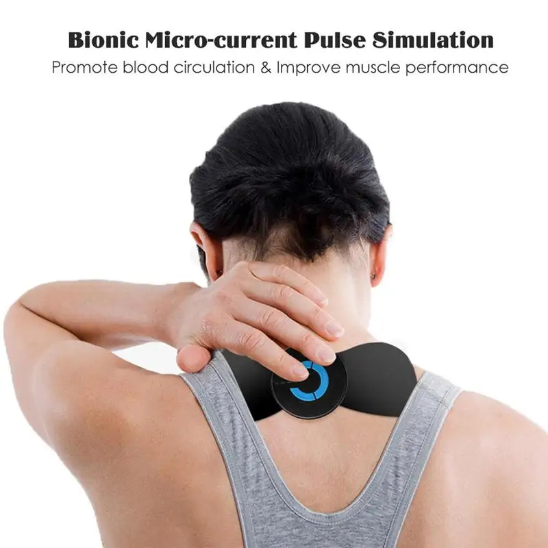 Portable Neck Massager Muscle Relaxing Body Massager Tool With 6 Modes Cervical Massager Pads Portable Mini Fitness Workout Gear