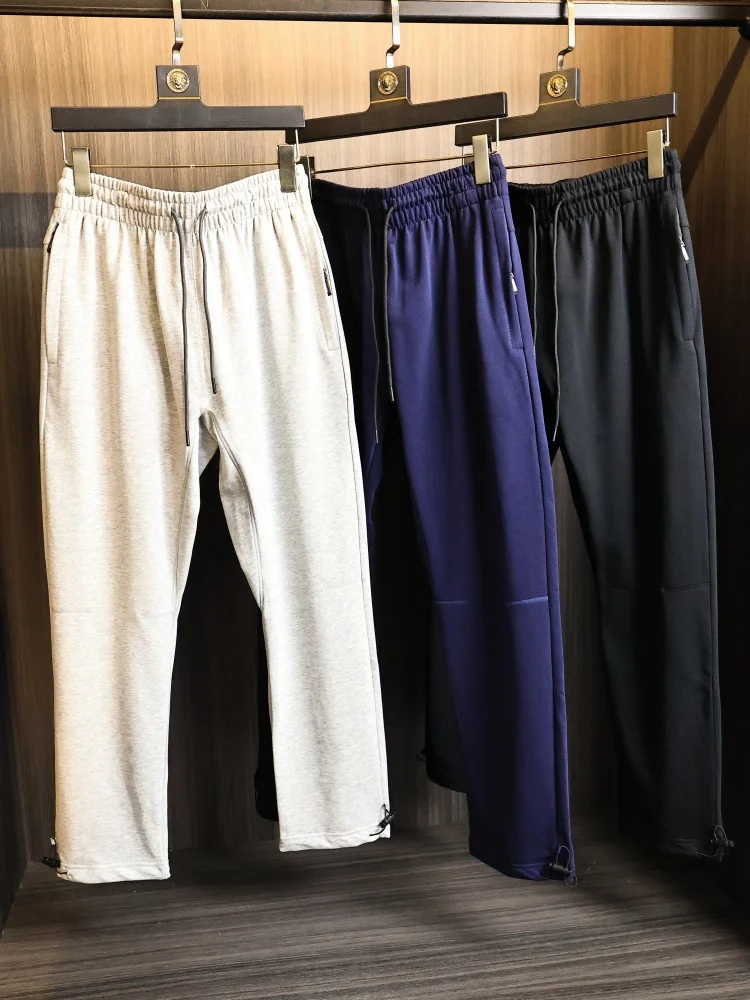 

Men's Casual Straight Leg Pants Elastic Waist Moisture Wicking Outdoor Sports Fashion City Style Summer Cotton Polyester Blend