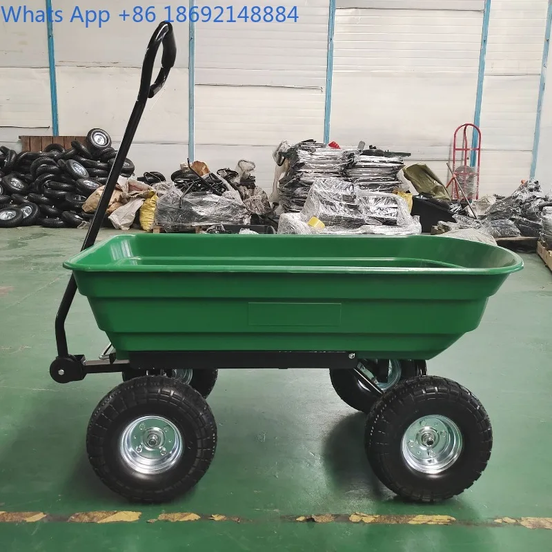 

Садовая тележка Буксировочная тележка для садовых инструментов Садовая тележка для сброса садовых отходов Ручная тележка