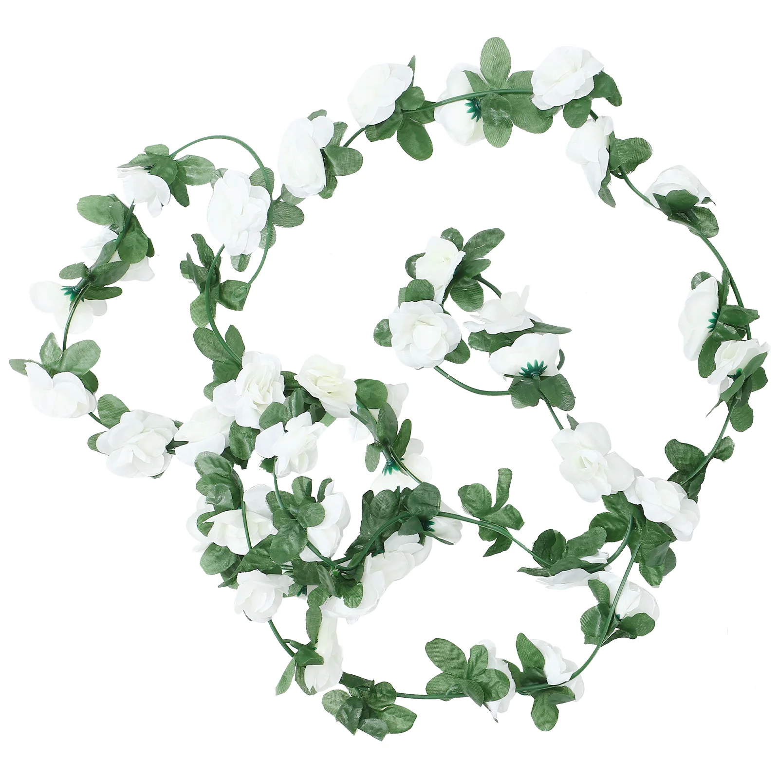 

6 Pcs Simulated Rose Rattan Simulation Garland Artificial Vines Roses Flower Household Adorn Silk Cloth with Flowers