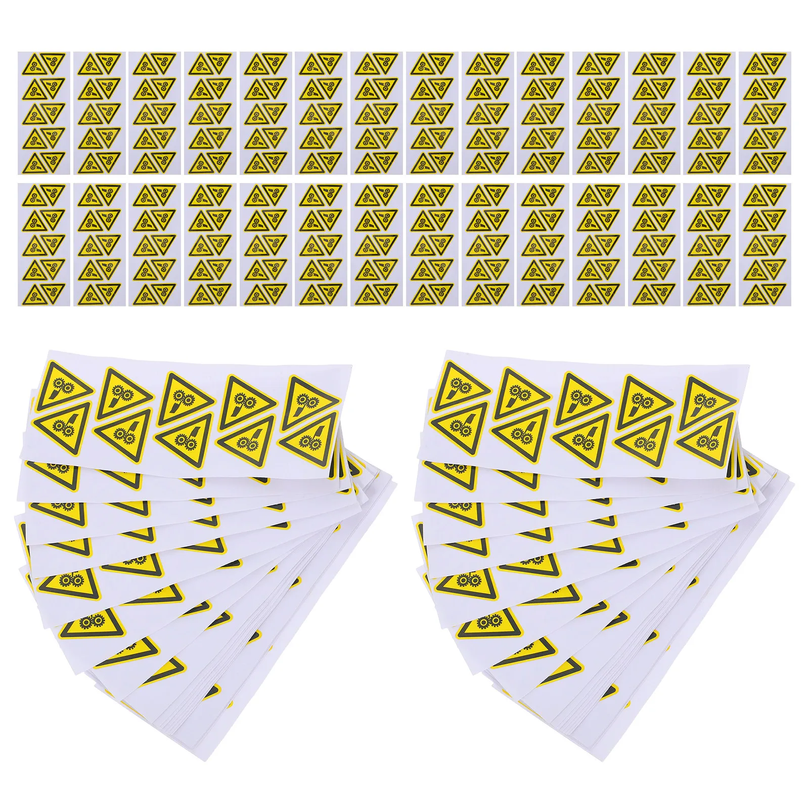 

200Pcs Industrial Caution Stickers Self Adhesive Beware of Cutting Warning Labels for Equipment Safety Hand Injury Prevention