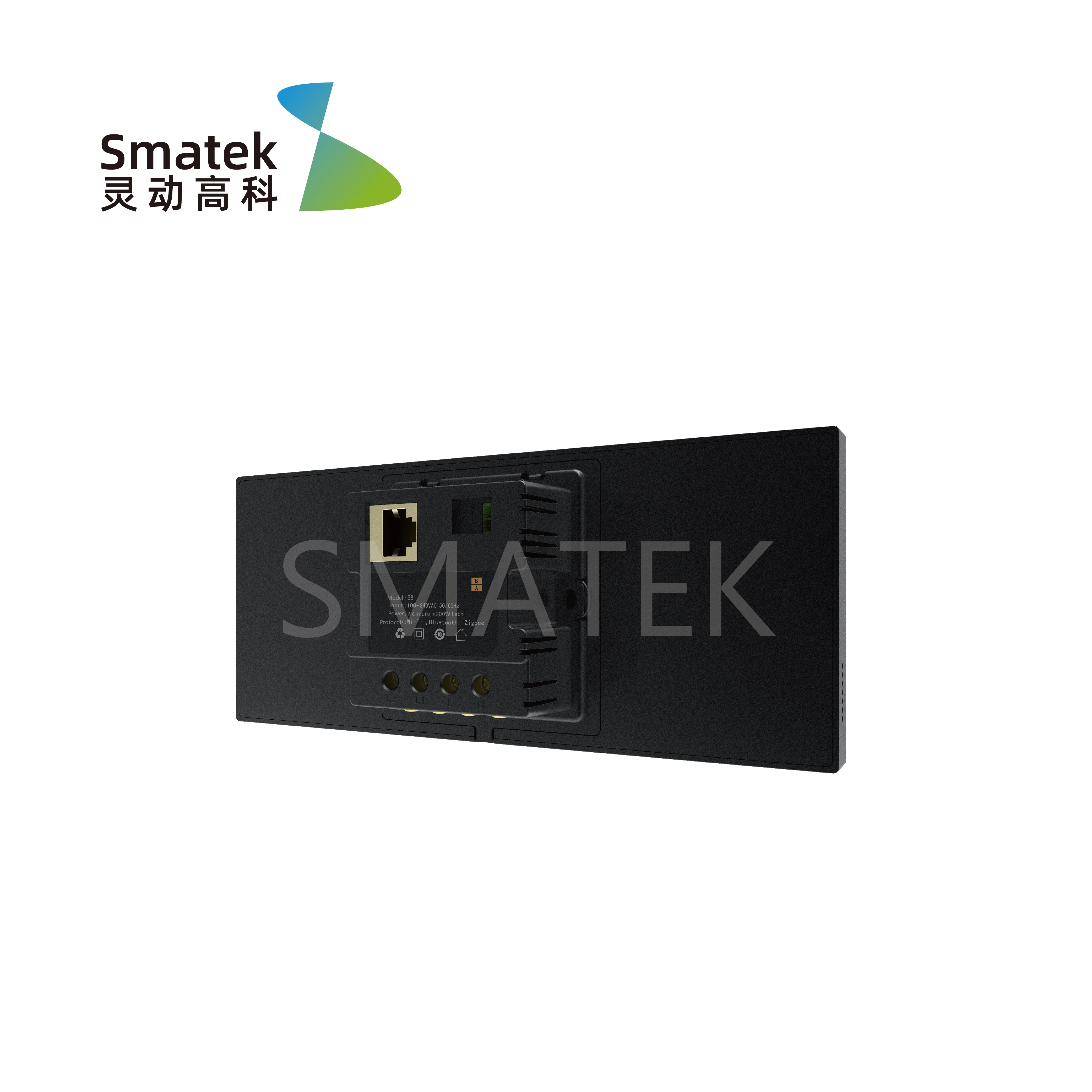 SMATEK 6" Android In-Wall Whole Home Automation Dashboard Tablet Smart Home Touch Panel Integriertes TUYA Zigbee Hub China Factory