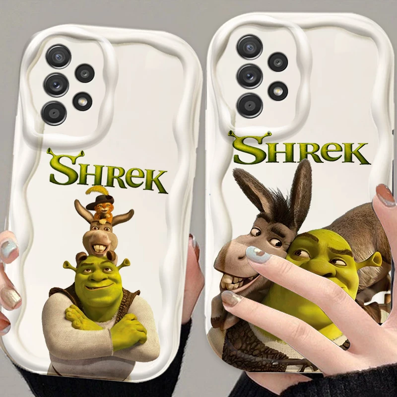 S-Shreks Art Movie Anime For Samsung A55 A54 A53 A52 A35 A34 A33 A32 A25 A24 A23 A22 A21S A15 A13 A14 5G Wave Oil Cover