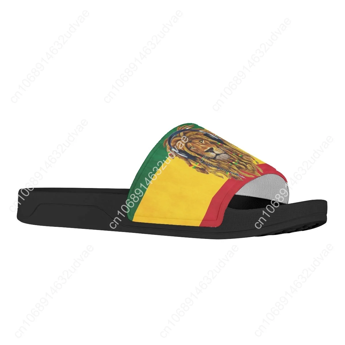 Jamaican Flag Reggae Lion Print Women Slippers Anti-Slip Bedroom Sandals Ladies Lightweight Flip Flop Female Slides