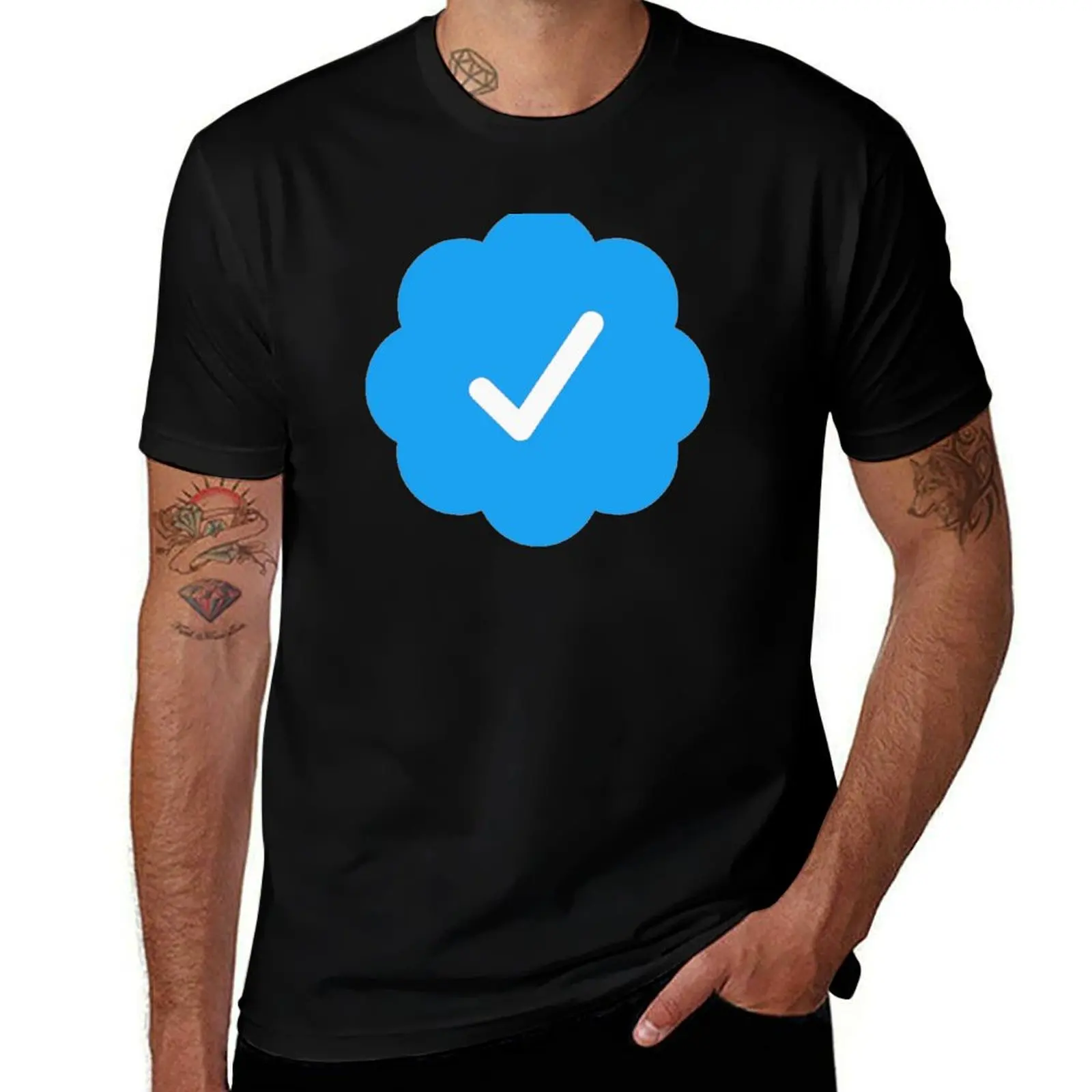 

twitter verification symbol T-Shirt t shirt man plain man t shirt designer t shirts for man pack white T-Shirt