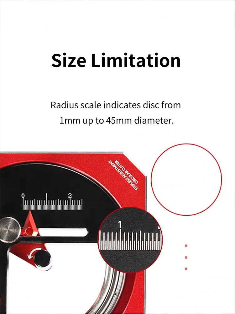 DSPIAE assembly model DIY tool accessories MT-C infinitely adjustable circular cutter compass cutter high-end version