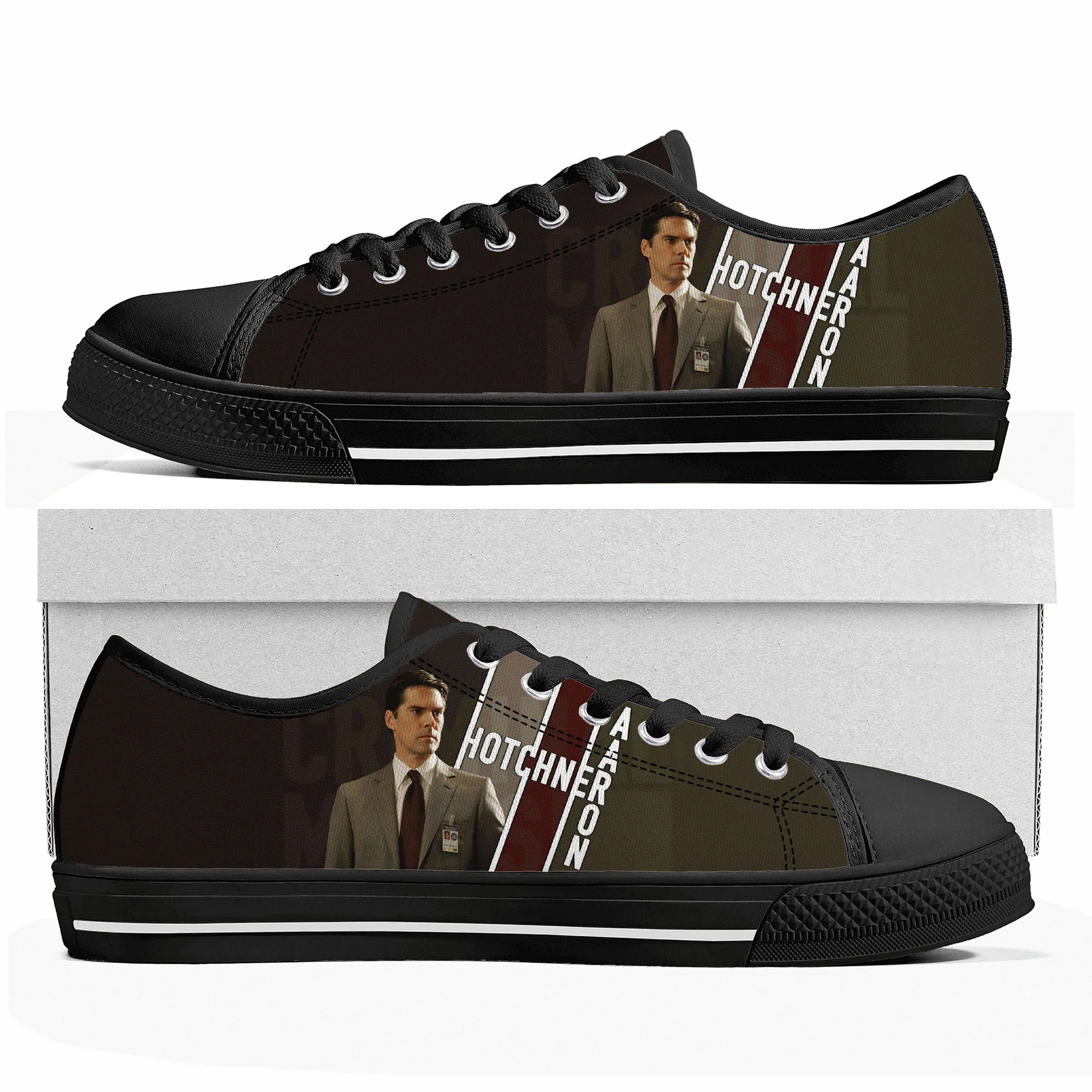 Criminal Minds Low Top Sneakers Mens Womens Teenager Aaron Hotchner Canvas Sneaker couple Casual Shoes Customize DIY Shoe