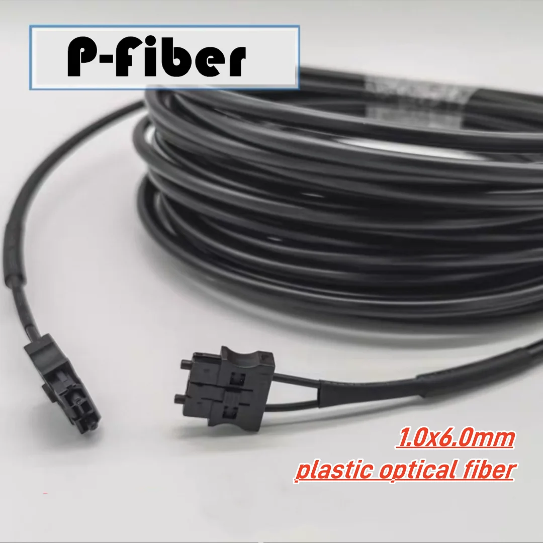 

6.0mm POF fanuc servo motor optical fiber 1000um G380 G396 MR-J3 Mit subishi CNC machine tool plastic fiber optic 1mm