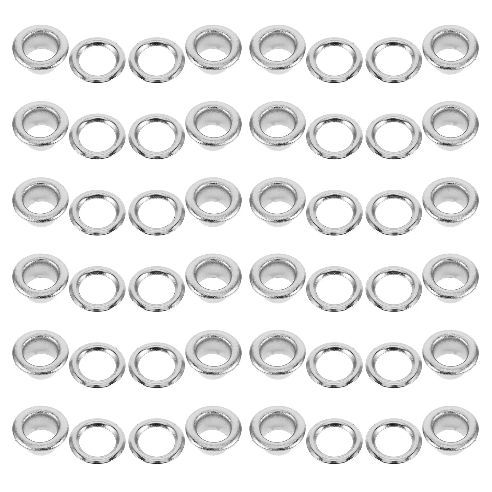 50Pcs Tiny Grommets for Crafting 6Mm Metal Eyelets Shoes Boots Sneakers Protective Fray-Resistant Hollow Rivets Stylish Clothing
