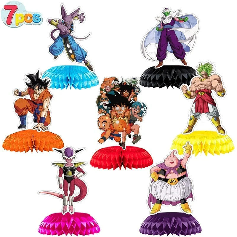 

New 9 Dragon Ball Birthday Party Decoration Kids Party Supplies Cupcakes Decorate Background Centerpieces