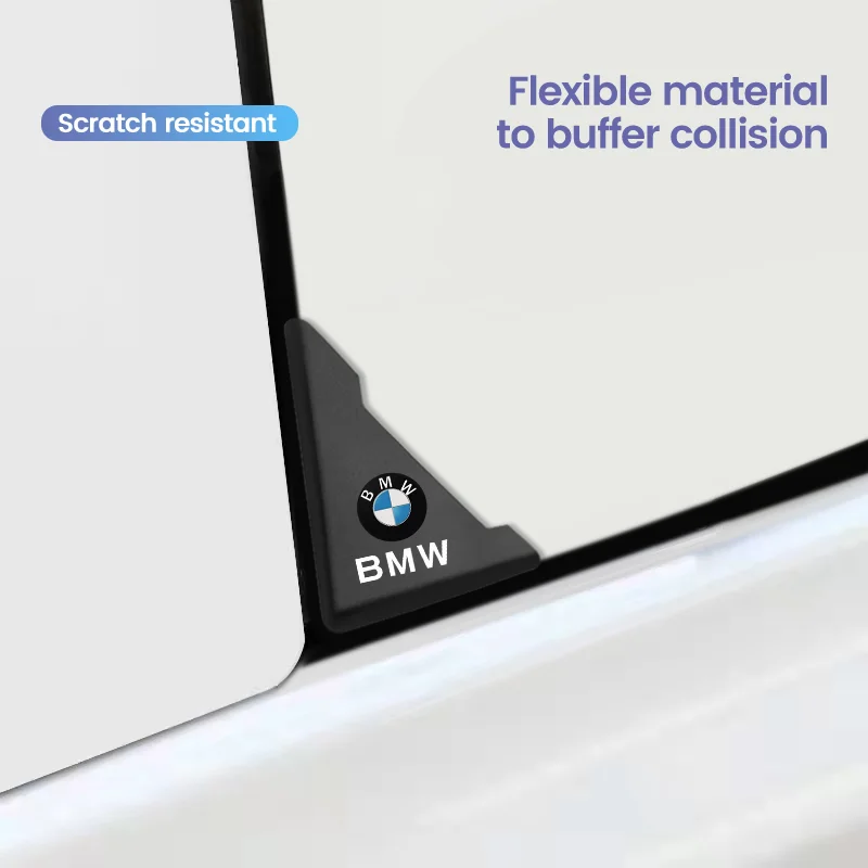 2Pc Car Door Corner Cover Bumper Crash Scratch Protector Sticker For BMW X1 X3 X4 X5 E46 E90 F20 E60 E39 F10 M1 M2 M3 M5 M6 E87