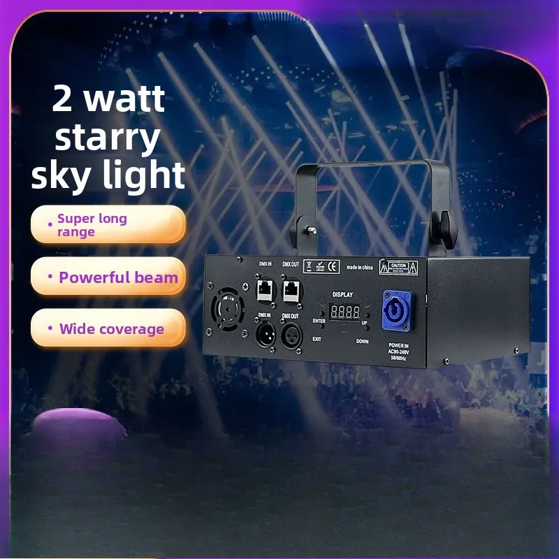 

Amazon cross-border 2W full-color starlight animation laser light wedding disco ballroom bar KTV stage project