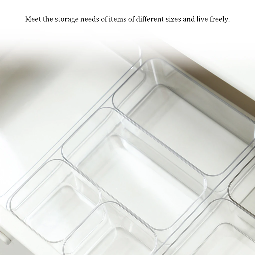 Makeup Case Storage Box Stuff Container Stackable Dustproof Transparent Household Accessories Dormitory Sundries Organizer