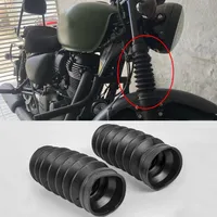 For Royal Enfield Meteor 350 Fork Boot Tube Slider Front Shock Absorber Cover Gaiters Gators Motorcycle Accessories Parts Black