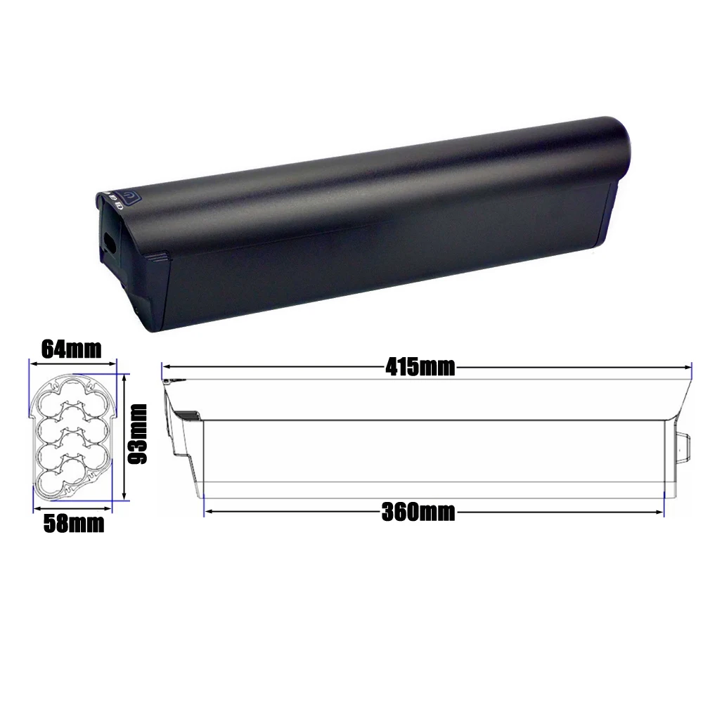 

Аккумулятор Jasion Roamer Ebike 48 В 10,4 Ач 12 Ач 14 Ач KT-E35 Встроенные аккумуляторы с рамой электрического велосипеда