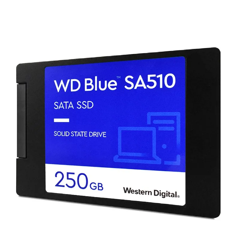 Imagem -03 - Western Data Azul Sa510 250gb Ssd Sata de 25 Polegadas com Velocidade de Leitura de até 555 mb s wd