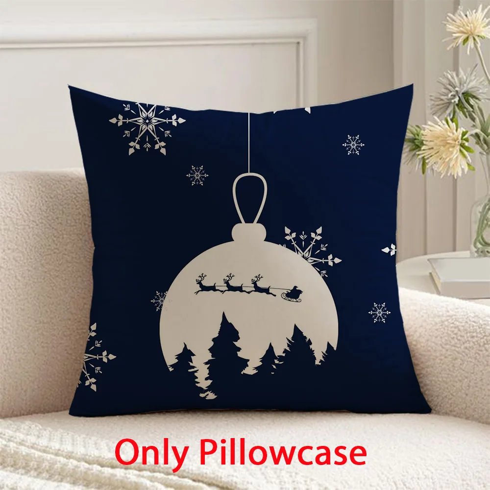 

Christmas Pillow cover fall decorative 45x45 cushions cover for new pillow case winter decorative cushions