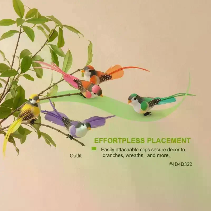 1Pcs Surprise Selection Swallow Tail Bird Clip, Handmade Simulation Bird for Plant Decoration and Ornament.