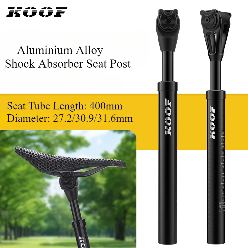 

MTB Shock Absorber Seat Post Adjustable Road Bike Seat Tube 27.2/30.9/31.6*400mm Suspension Dropper Seatpost Bicycle Accessories