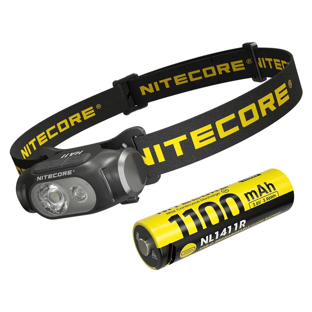 Wholesale HA11 UHE LED 240 LMs Multipurpose Ultra Lightweight 38g AA Headlamp Outdoor Head Lamps Hiking Night Running Headlights