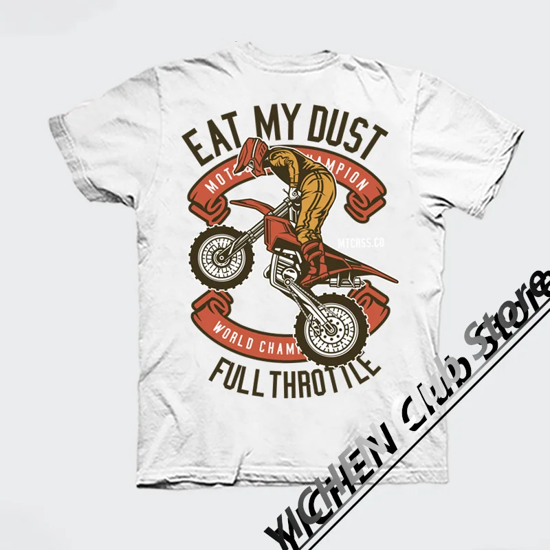 Motorcycle Locomotive Racing Cotton Short-Sleeved Men's T-Shirt Summer Cycling Clothes BMW Off-Road E-Family Dakar Clothes