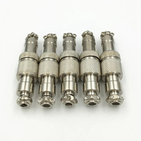 1Set GX12 XLR 2 3 4 5 6 Pin Docking Male Female Butt Joint Kit Socket 12mm Panel Chassis Plug Aviation Connector