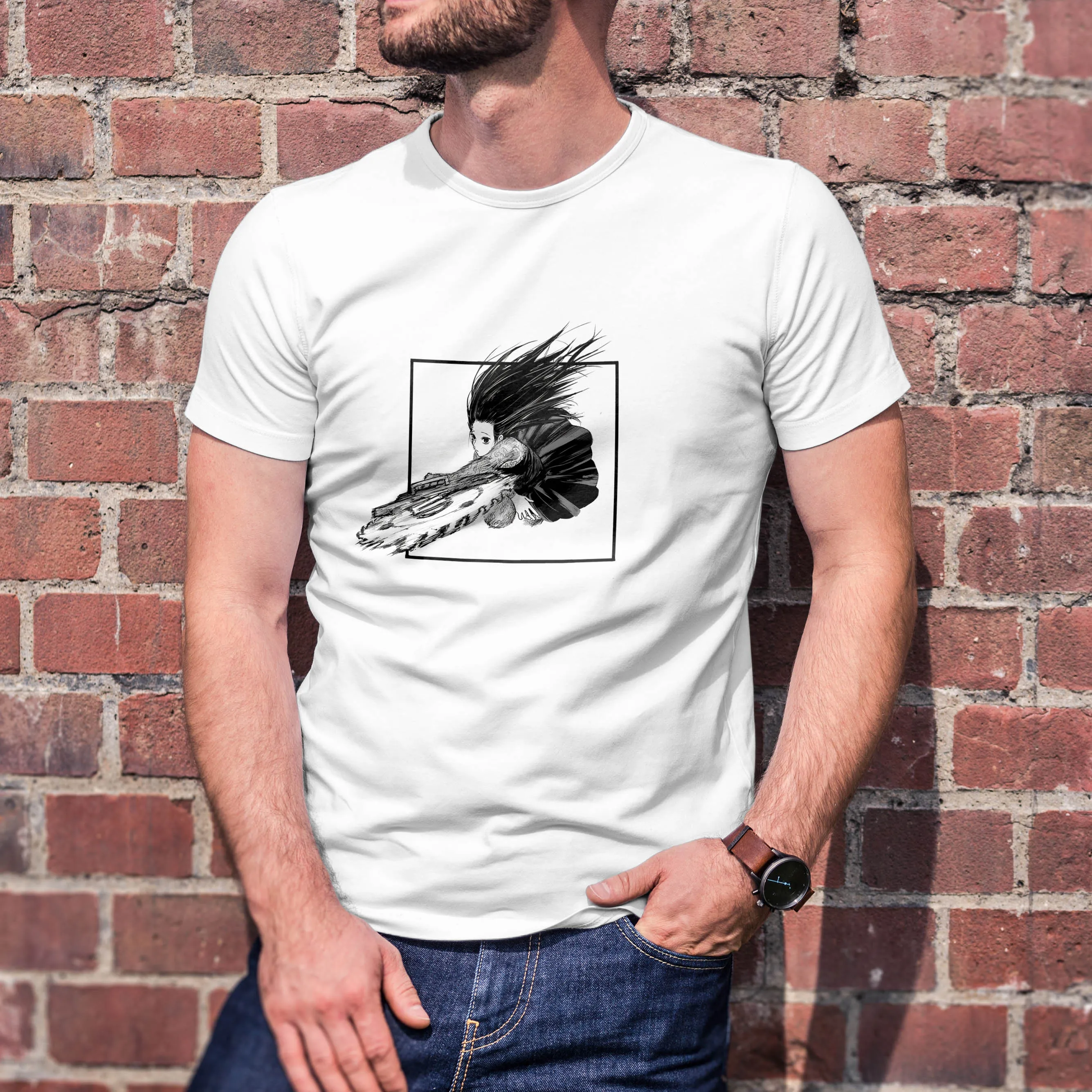 Sakamoto Days Anime graphic T shirt  men's and women's 100% cotton crewneck hiphop short-sleeved casual breathable T-shirt