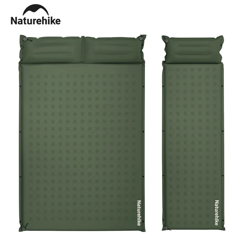 

Надувной матрас Naturehike самонадувающийся с подушкой, толщиной 6 см, соединяемый, для 1-4 человек