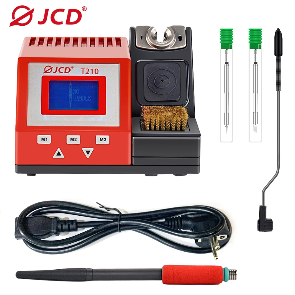 

JCD T210 Soldering Station 85W LCD Display Adjustable Temperature Iron 1.5s Quick Heating Micro Electronic Repair Welding Tools