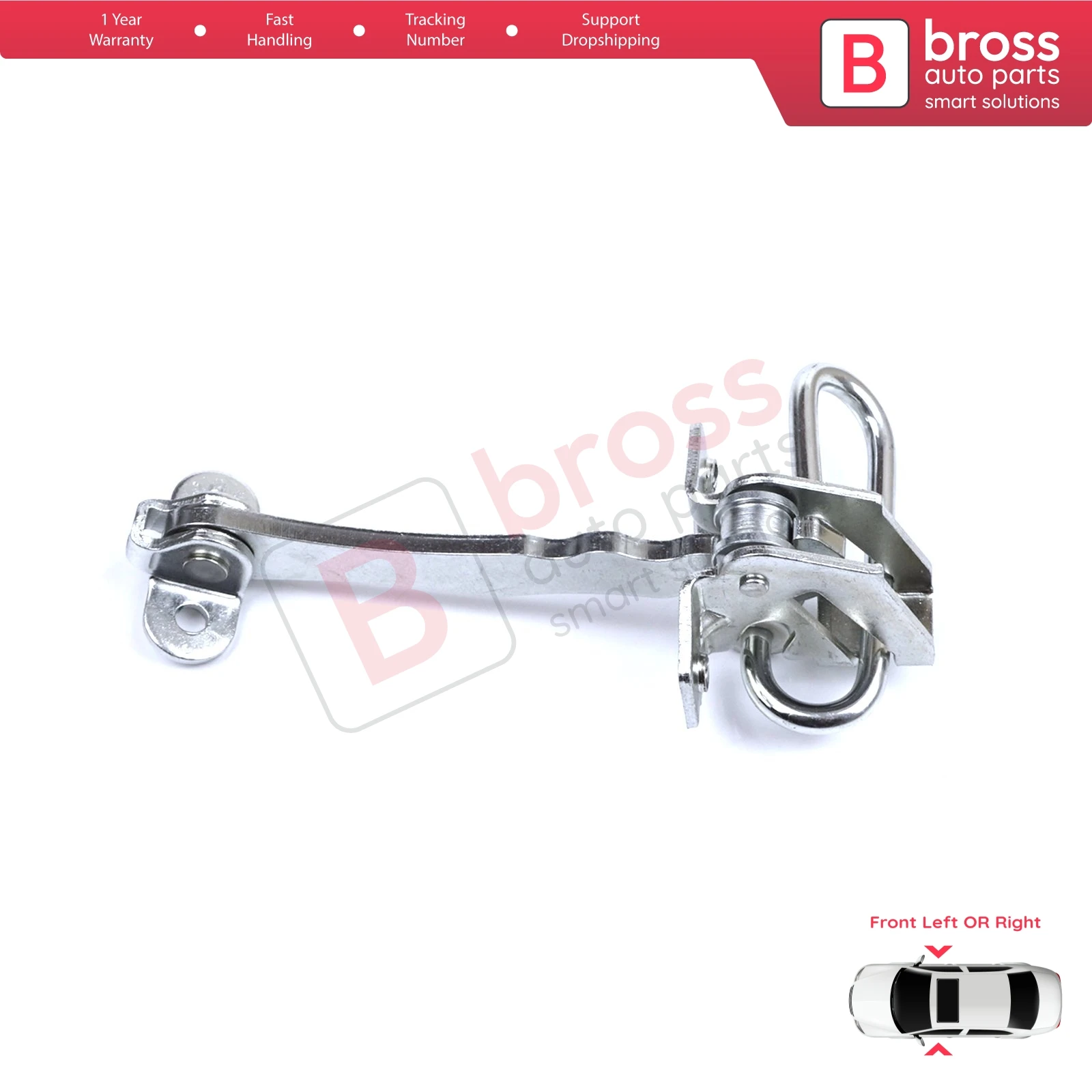 BDP1269 Front Left or Right Door Catch Hinge Brake Stop Check Strap Limiter for Fiat Stilo 192 2001-2010 4/5 Door 51760102