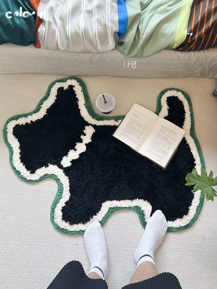 

New Dog Bedroom Anti-Slip Wear-Resistant Velvet Carpet Living Room Entrance hine Waable Easy Clean Home Decor Rug