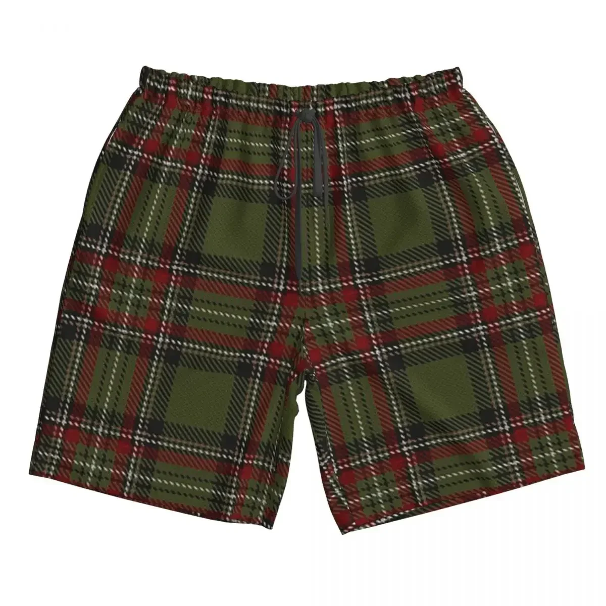 Classic Scottish Clan Tartan Plaid Trunks Beach Board Shorts Casual Quick Dry Swim Summer Men Pants