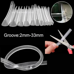 1/2/3Meter Groove 2mm-33mm Rubber Edging Sealing Strip Transparent U-Shape Protector Shield Shower Door Glass Metal Weatherstrip