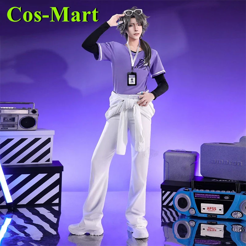 

Cos-Mart Game Identity V Бальзамирующие костюмы для косплея Эзоп Карл Униформа для киберспорта BLK Team Полный комплект Мужская одежда Hallowmas