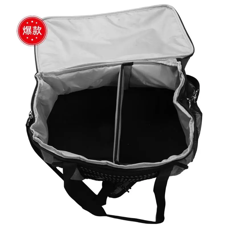 

2X Bowling Bag,Bowling Tote Golf Shoe Bag And Padded Divider For Double Ball And One Pair Of Bowling Shoes