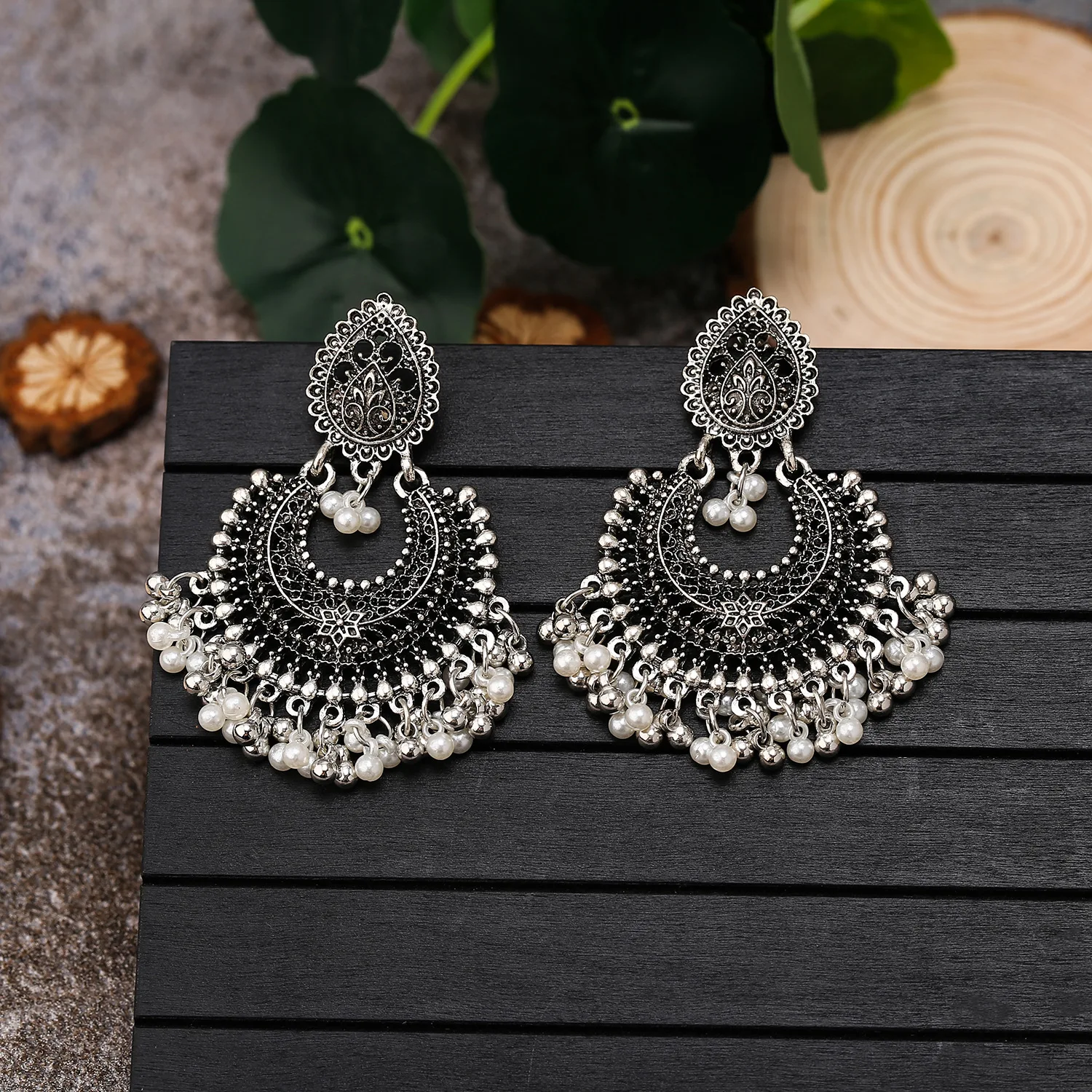 ALA Rising|D Simia Retro Ethnic Style Alloy Small Bell Pendant Tassel Earrings For Girl Luxury Design Gorgeous Accessory