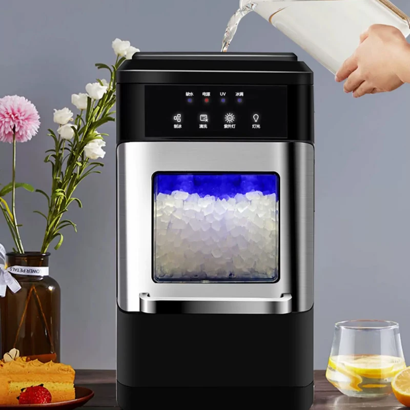 Countertop Ice Maker Electric Irregular Particle Ice Maker Machine Commercial Portable Ice Making Machine