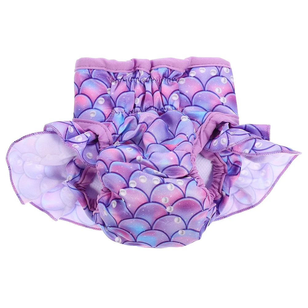 

Reusable Dog Sanitary Pant Washable Female Dog Diaper Adjustable Pet Diaper Pant for Heat Period Indoor Use Large Size