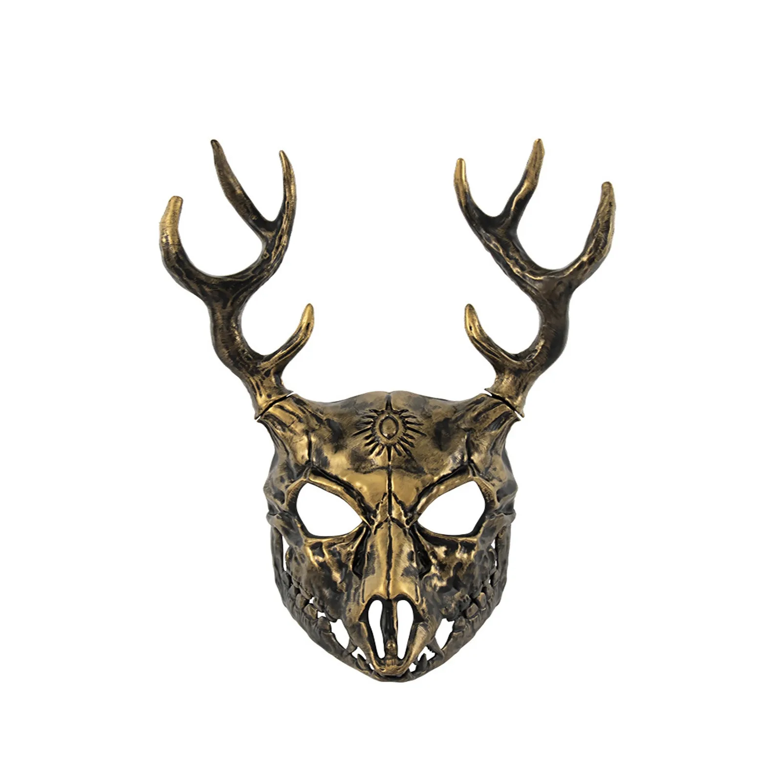 

Deer Antler Bone Mask with Detachable Straps Stranger Cosplay Prop Halloween Costume Accessory Gothic Roleplay Gear