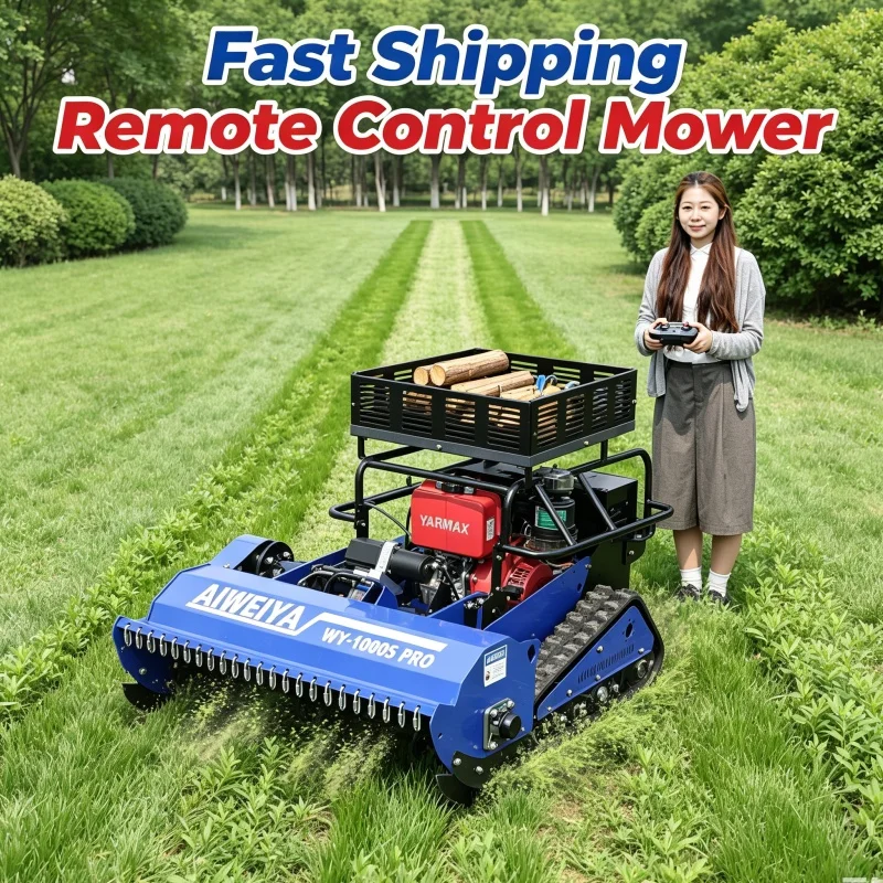 Customized Fast Delivery Height Adjustable Self Propelled Lawn Mower Remote Control Lawn Mower Cordless Lawn Mower High Efficien
