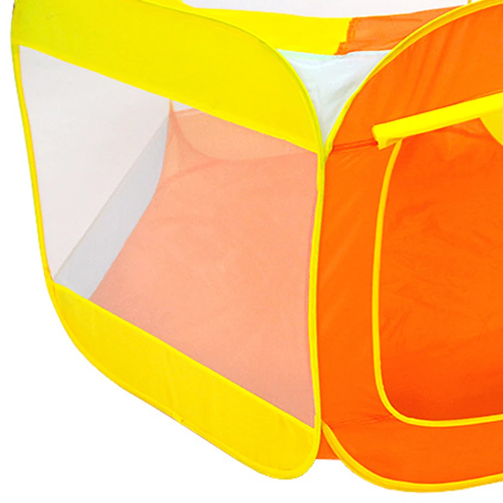 

Game Tent Vibrant Orange Playhouse Single Layer Shelter Folding Baby Breathable
