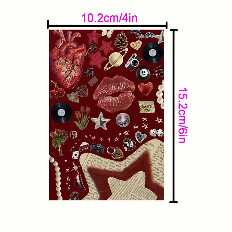 10/30 PCS Pink Cartoon Art Picture Wall Collage Kit Aesthetic Retro Y2k Heart Strawberry Poster Card Bedroom Dorm Decor Painting