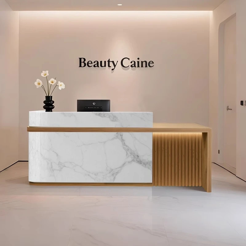Industrial Counter Reception Desks Beauty Salon Sales Work Office Reception Desks Welcome Customer Escrivaninha Office Furniture